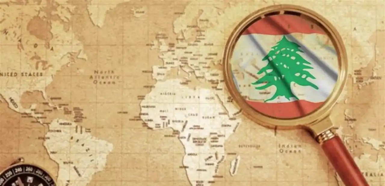 لبنان خريطة العالم