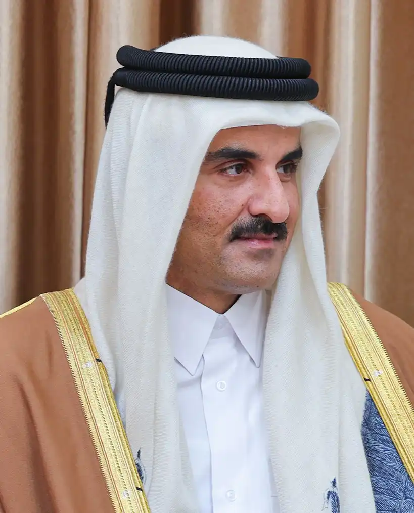دیدار امیر قطر و هیئت همراه